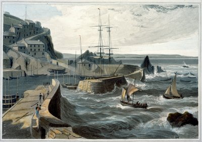 Mevagissey, Cornwall by William Daniell