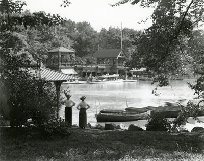 Central Park Boat House by William Davis Hassler
