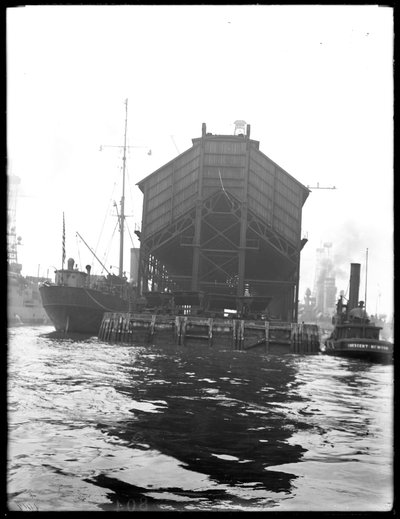 Coal pocket, Brooklyn Navy Yard, 1912 by William Davis Hassler