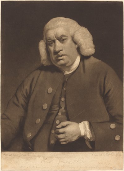 Samuel Johnson by William Doughty after Sir Joshua Reynolds