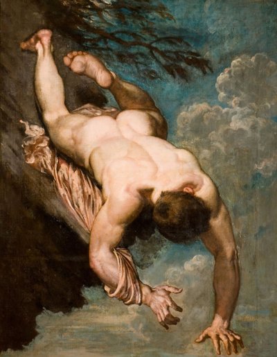 Manlius Hurled From The Rock by William Etty