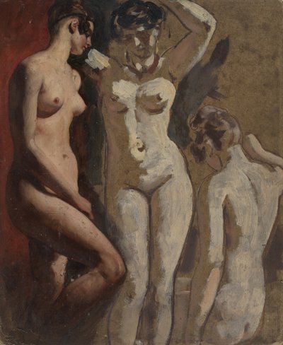 Three Standing Female Nudes by William Etty
