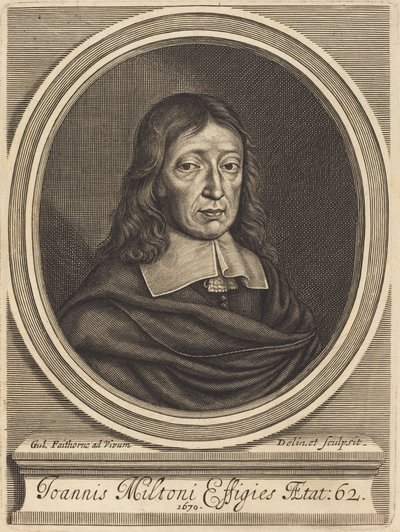 John Milton by William Faithorne