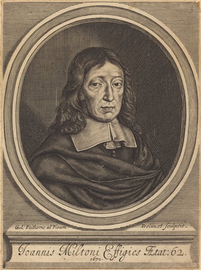 John Milton by William Faithorne