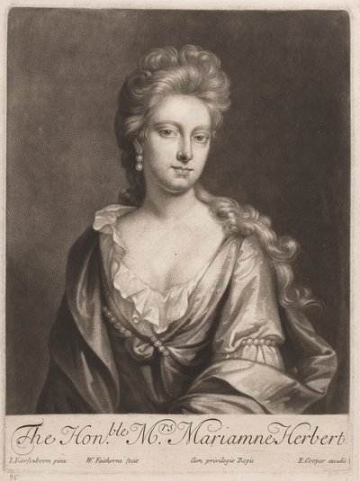 The Honorable Mrs. Marianne Herbert by William Faithorne