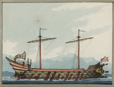 A Roman Trireme by William Ffarington