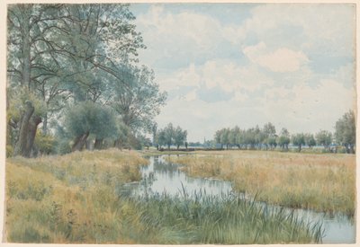 River Landscape near St. Ives, Huntingdonshire by William Fraser Garden