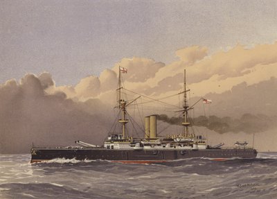 HMS Royal Sovereign, 1st Class Battleship by William Frederick Mitchell