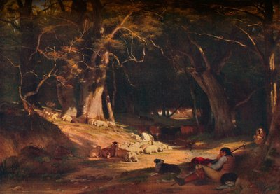 The Mid Day Retreat, c1845 by William Frederick Witherington