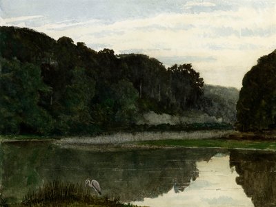 Landscape with Heron by William Frederick Yeames