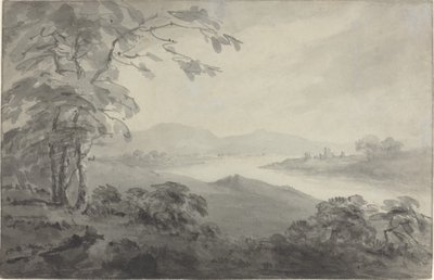 River Landscape with Ruins by William Gilpin