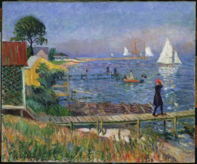 Bathing in Bellport by William Glackens