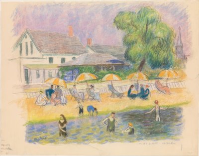 Beach Scene by William Glackens