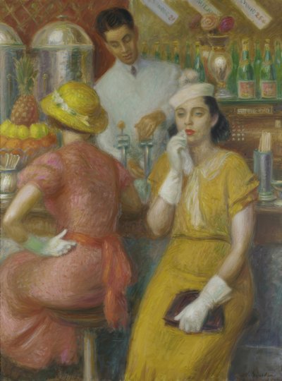 The Soda Fountain by William Glackens