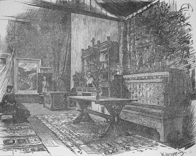 Herkomers Studio, 1890 by William Hatherell