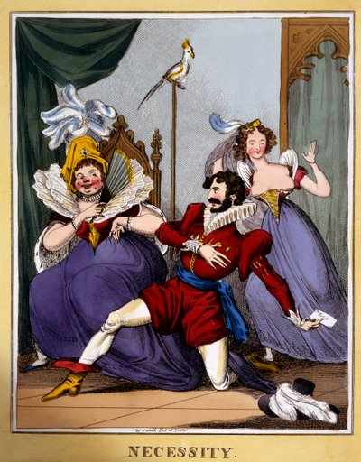Necessity, c.1818 by William Heath