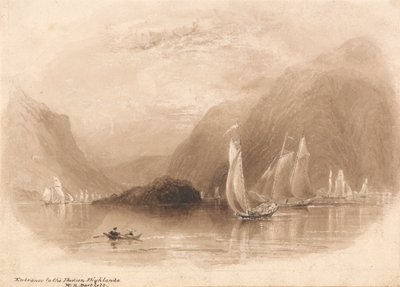 Entrance to the Hudson Highlands by William Henry Bartlett