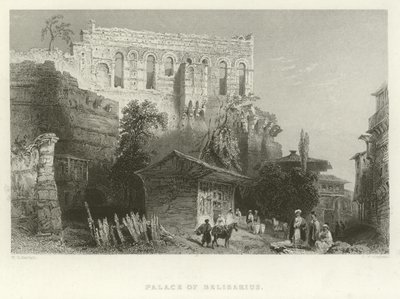 Palace of Belisarius, Constantinople by William Henry Bartlett