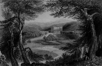 View of Drumlanrig Castle, Dumfrieshire by William Henry Bartlett