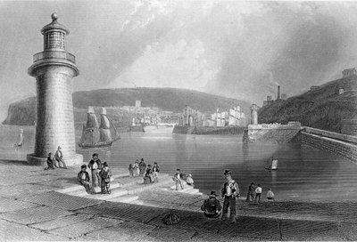 Whitehaven Harbour, c.1840-50 by William Henry Bartlett