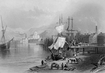 Workington, c.1840-50 by William Henry Bartlett