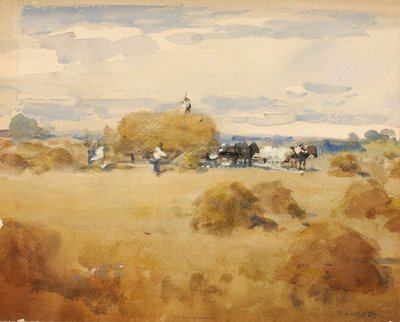 Haymaking Scene by William Henry Holmes