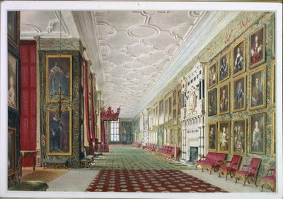 The Long Gallery, Hardwick by William Henry Hunt