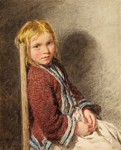 The Shy Sitter by William Henry Hunt
