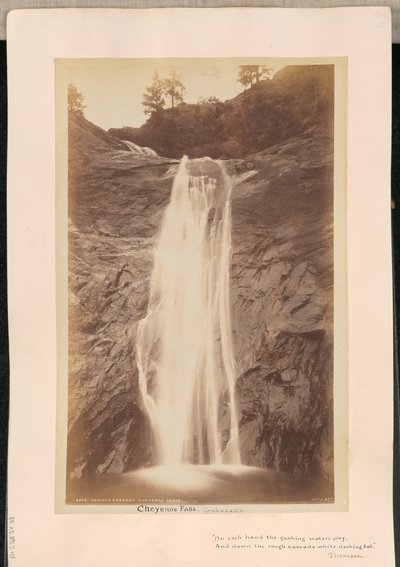 Middle Cascade, Cheyenne Falls by William Henry Jackson