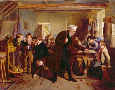 The Village School, 1857 by William Henry Knight