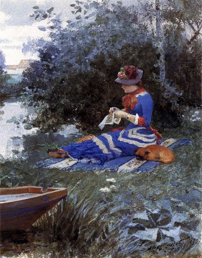 A Quiet Afternoon, 1880 by William Henry Lippincott