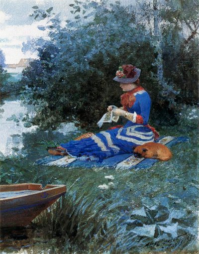 A Quiet Afternoon, 1880 by William Henry Lippincott