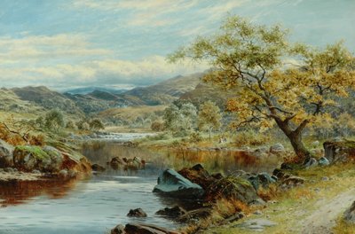 The Lledr Valley, Capel Curig by William Henry Mander
