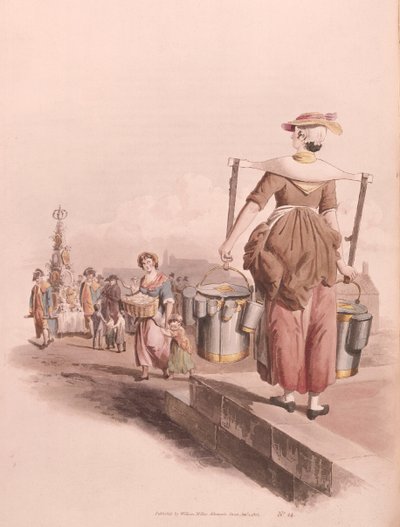 Milkmaid, 1808 by William Henry Pyne