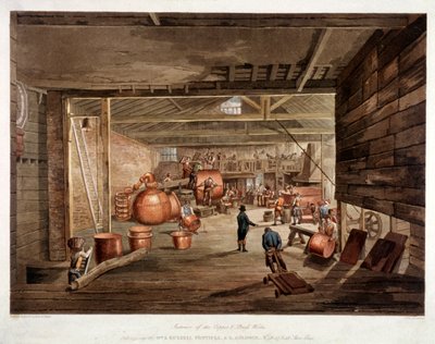 Shoe Lane, London, c. 1806 by William Henry Pyne