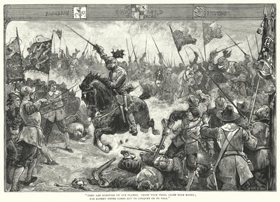 The Battle Of Naseby by William Heysham (after) Overend