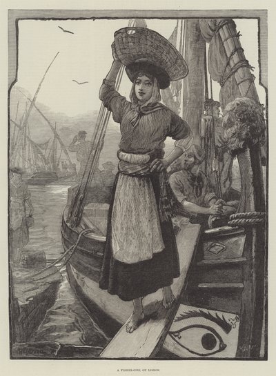 A Fisher-Girl of Lisbon by William Heysham Overend