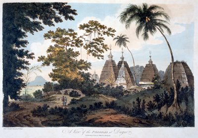 Pagodas at Deogur, 1787 by William Hodges