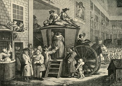 A Country Inn Yard, 1747, 1925 by William Hogarth