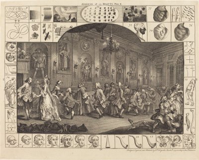 Analysis of Beauty: Plate 2 by William Hogarth