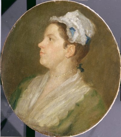Anne Hogarth (pre-conservation) by William Hogarth