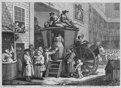Country Inn Yard, 1747 by William Hogarth