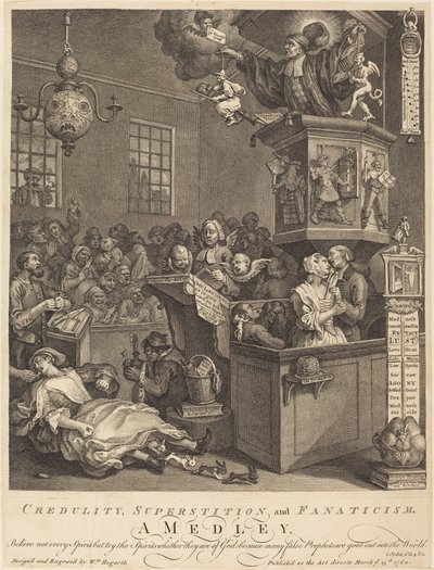 Credulity, Superstition, and Fanaticism by William Hogarth
