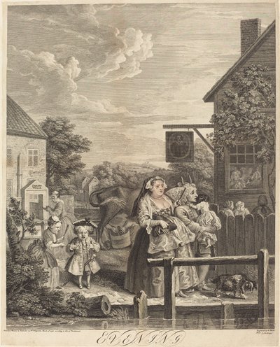 Evening by William Hogarth