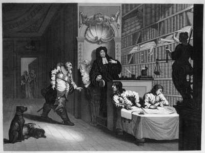 Hudibras and the Lawyer by William Hogarth