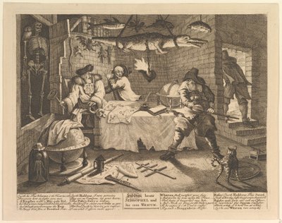 Hudibras Beats Sidrophel and His Man Whacum by William Hogarth