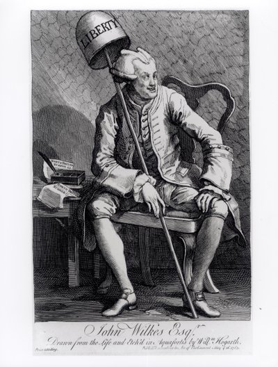 John Wilkes (1727-97) by William Hogarth