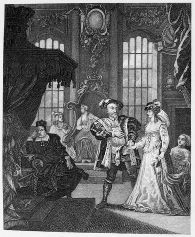 King Henry VIII and Anne Boleyn by William Hogarth