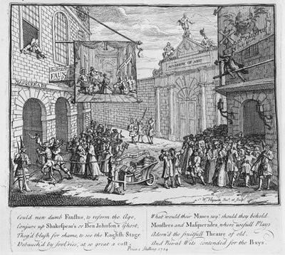 Masquerades and Operas, Burlington Gate by William Hogarth