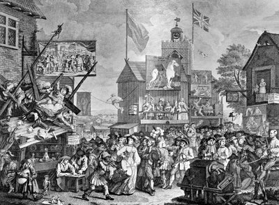 Southwark Fair, 1733 by William Hogarth
